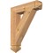 Ekena Millwork Traditional Arts & Crafts Smooth Bracket, Western Red Cedar, 3 1/2"W x 18"D x 22"H BKT04X18X22TRA03SWR - alternate 1